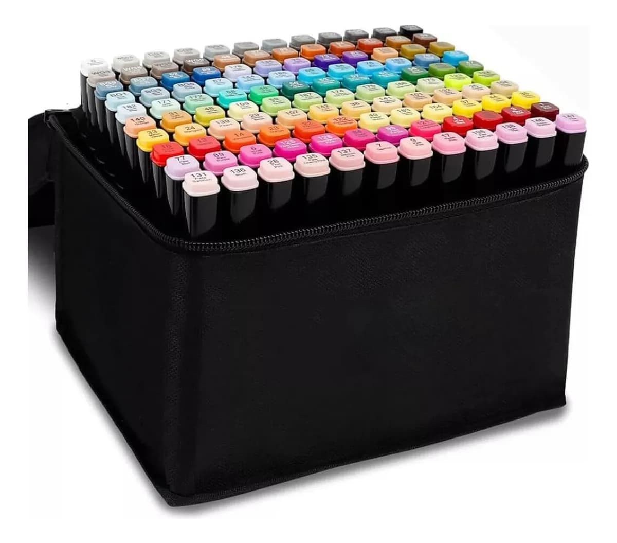 Kit Completo Bobbie Goods Premium - Livro Capa Dura + 60 Canetas Touch Dupla Ponta + Bolsa Organizadora